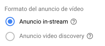 Formatos de anuncio de video en los que se puede implementar una llamada a la acción Formatos de anuncio de video que permiten aplicar llamada a la acción