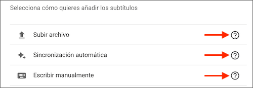 Diferentes formas de poner subtítulos a los videos