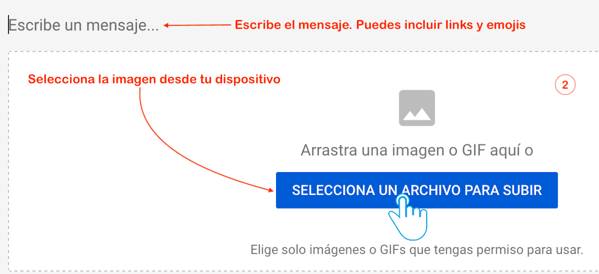 Como crear una publicación con imagen, mensaje , link y emojis en Youtube Como publicar un post con imagen en Youtube