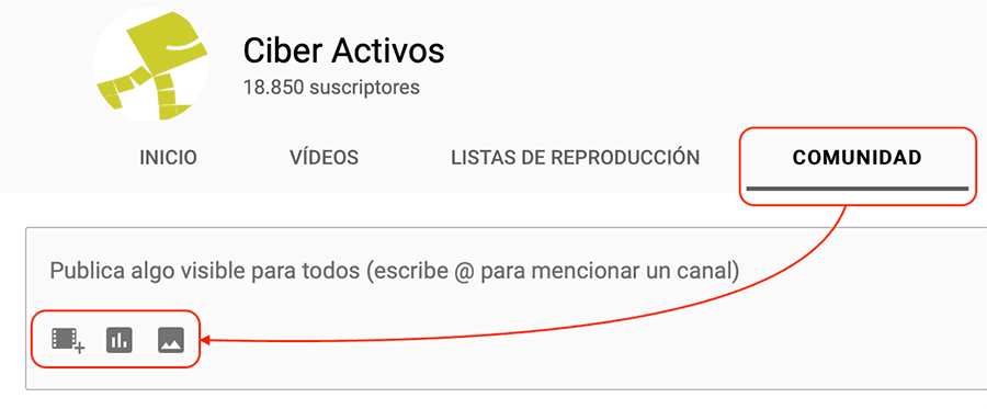 Publicar encuestas, imágenes y videos en el blog de la Comunidad de tu canal de Youtube